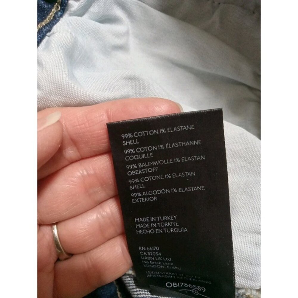PILCRO And The Letterpress Jean Skirt Womens 4 BLUE Used Preowned Denim - Picture 5 of 6